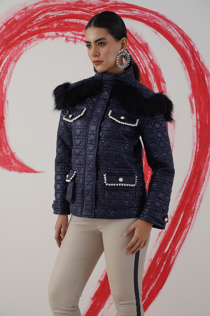 Sharing is caring jacket - navy