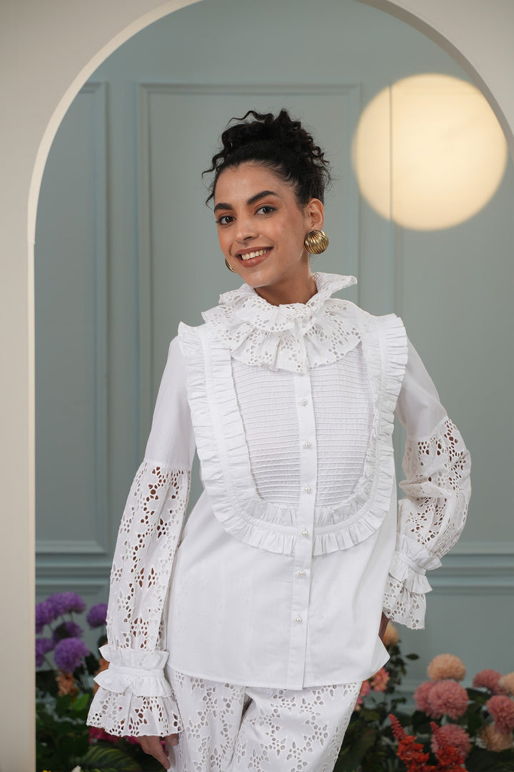 Zig Top - Floral Cut Out