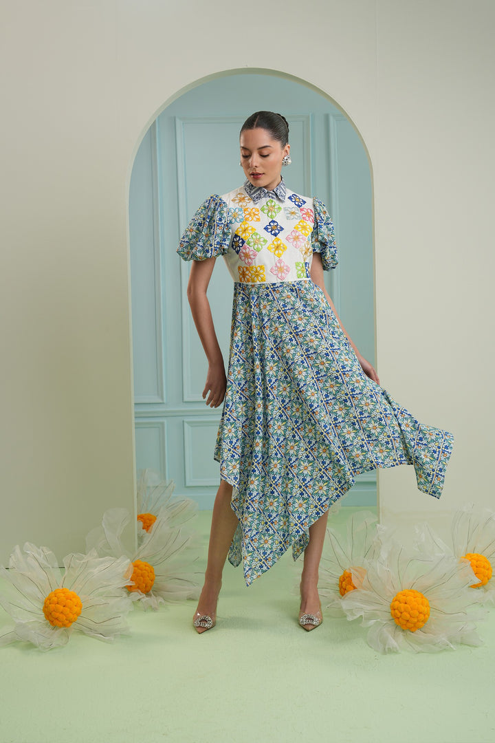 Golden mile dress - mosaic