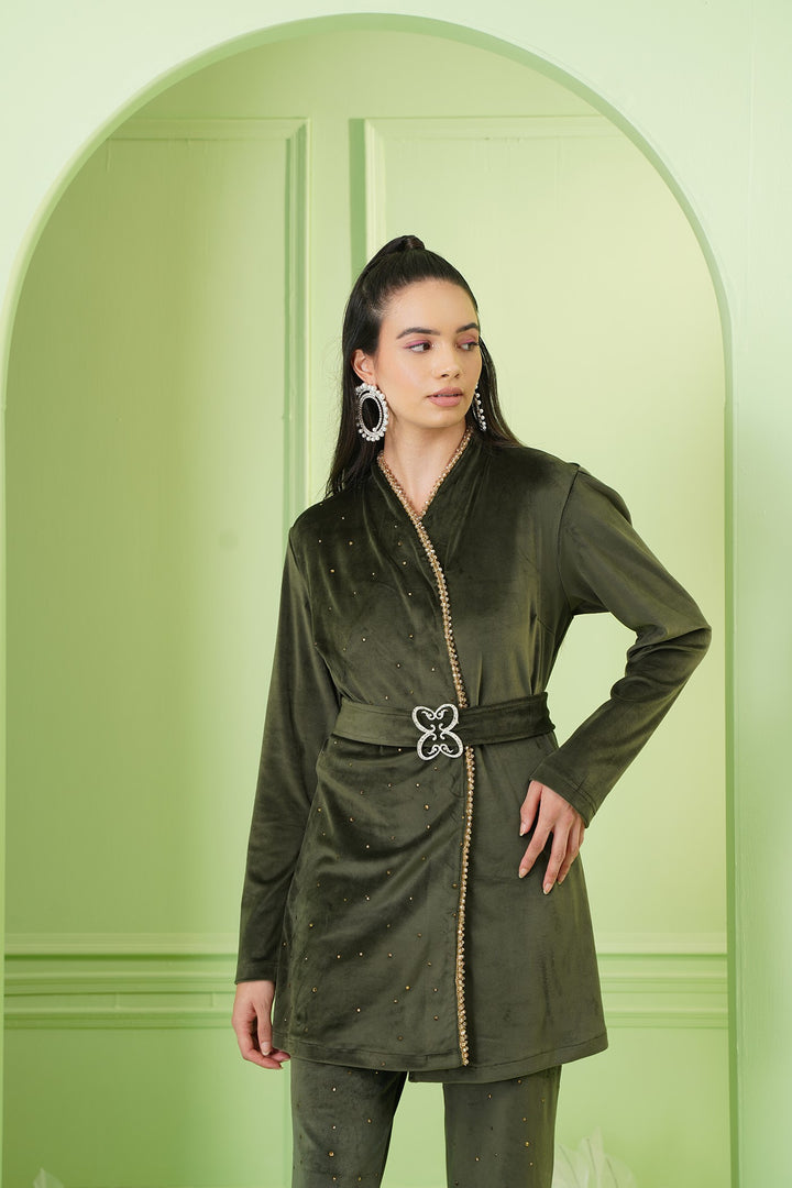 Scottish Top - Olive Green