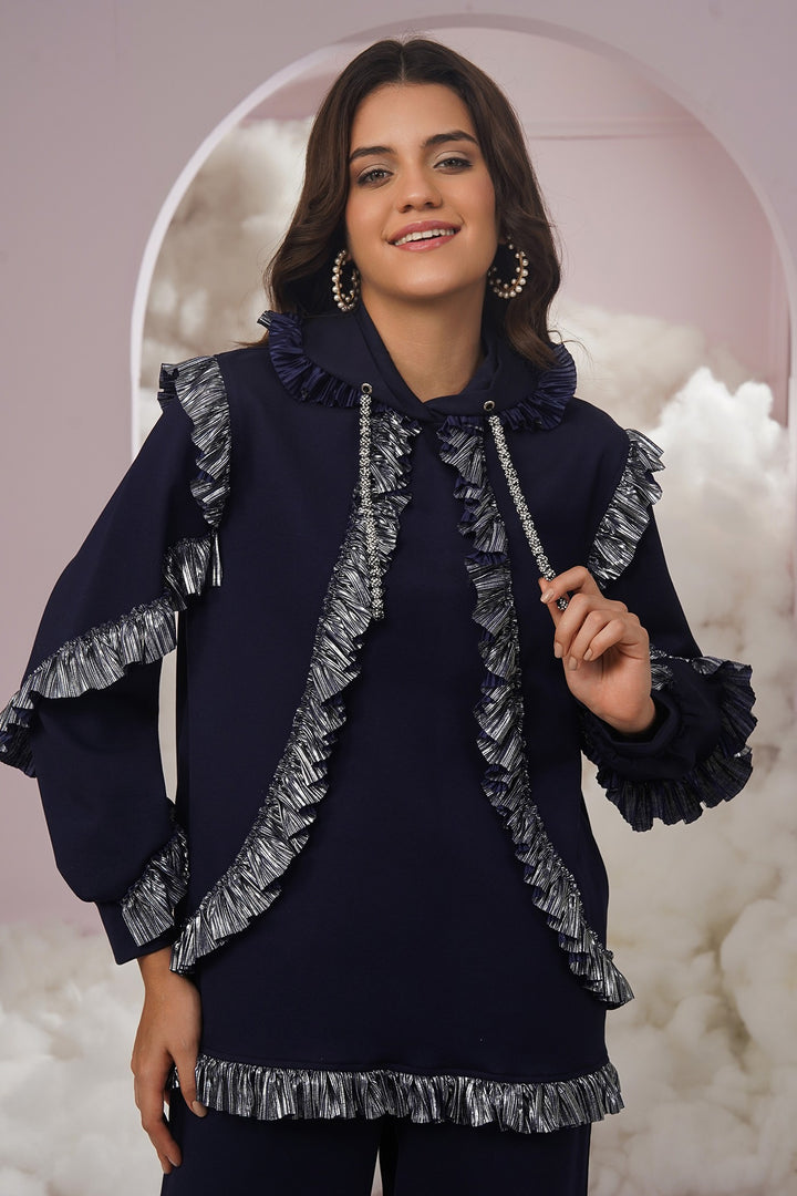 Not like us hoodie- navy