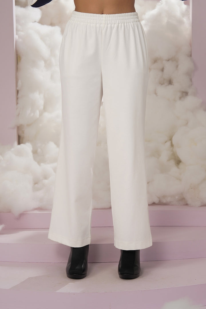 Not calling it a night pants-white