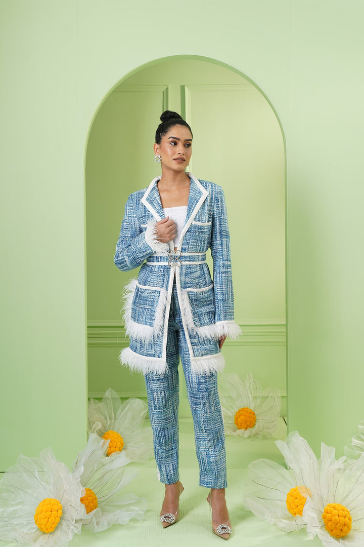 Watch Me Coat  - Blue