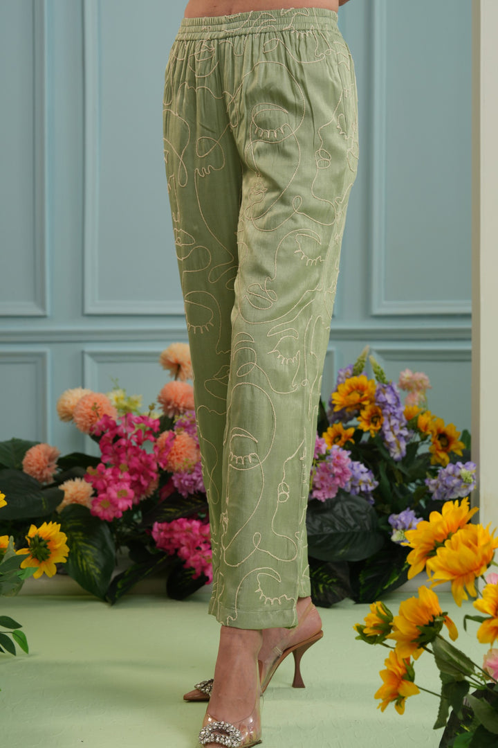 Mars pants-pistachio