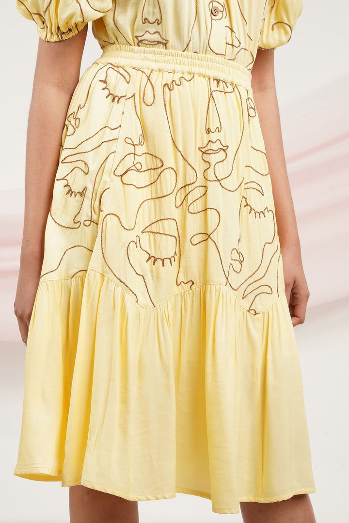 I Do Skirt - Yellow Faces