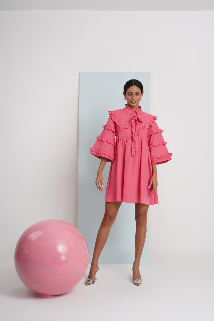 Baby Doll Dress- Coral