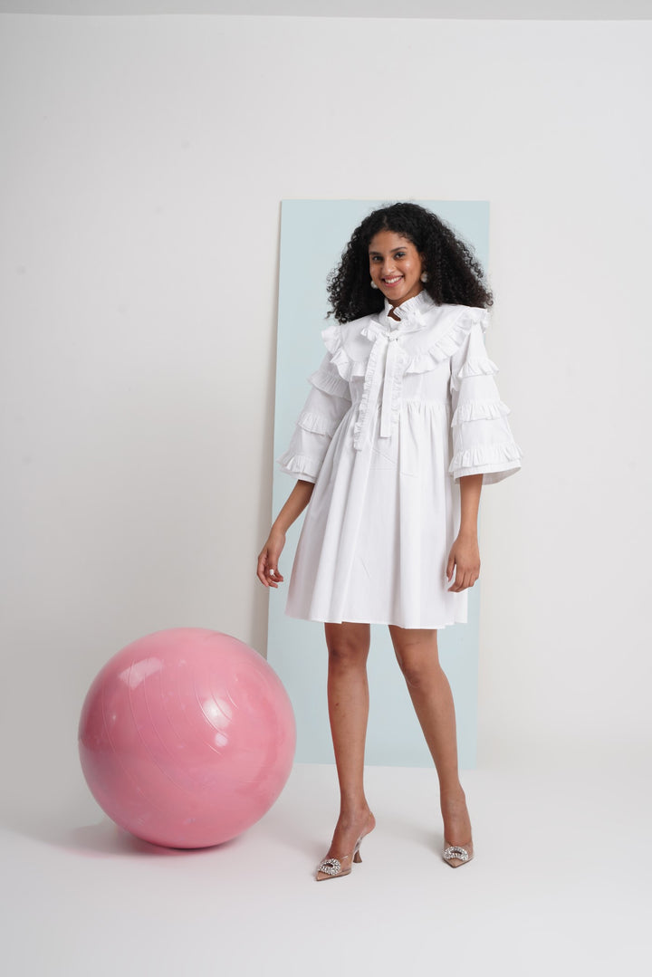 Baby Doll Dress- White