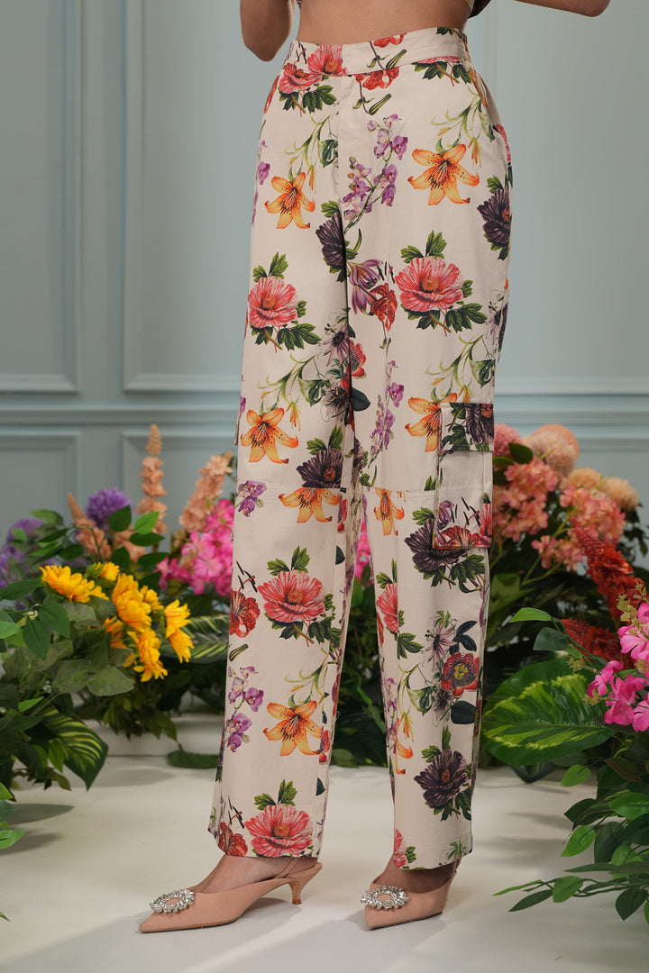 Lolita Cargo Pants - Botanical