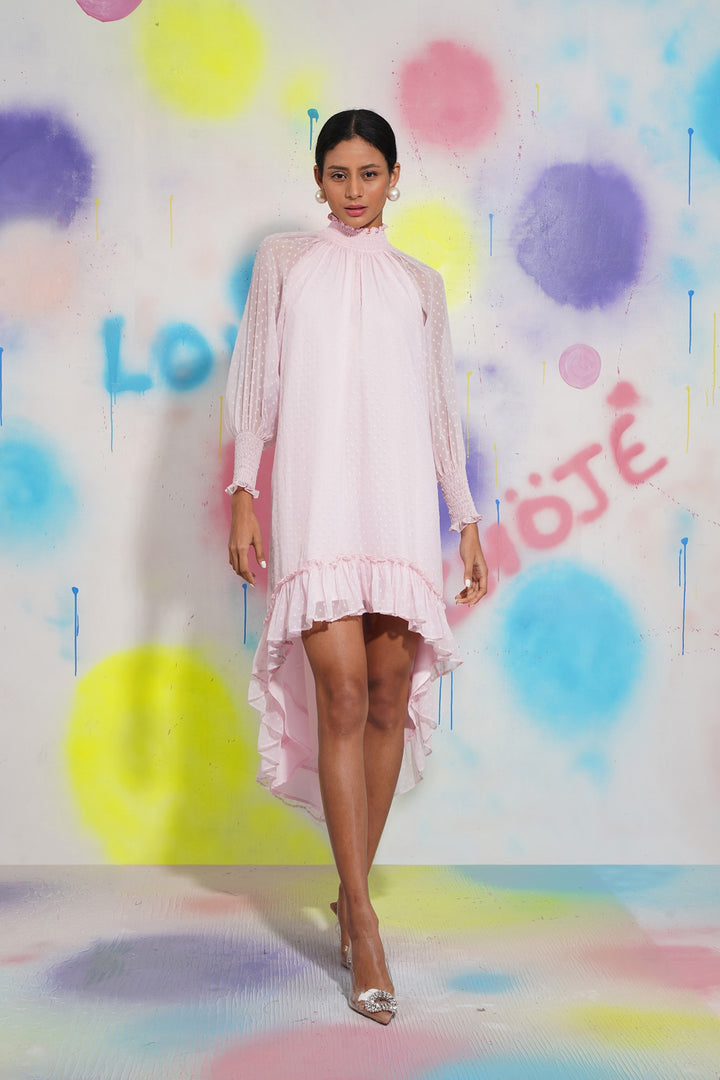 Alicia Dress - Pink Chiffon