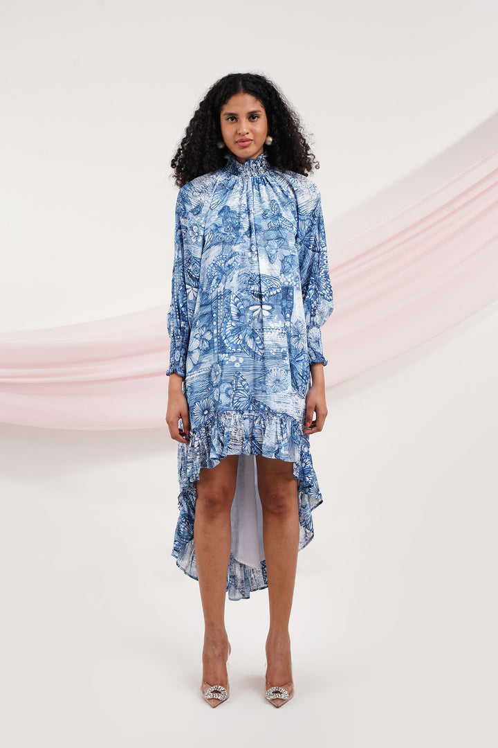 Alicia Dress - Blue Butterfly