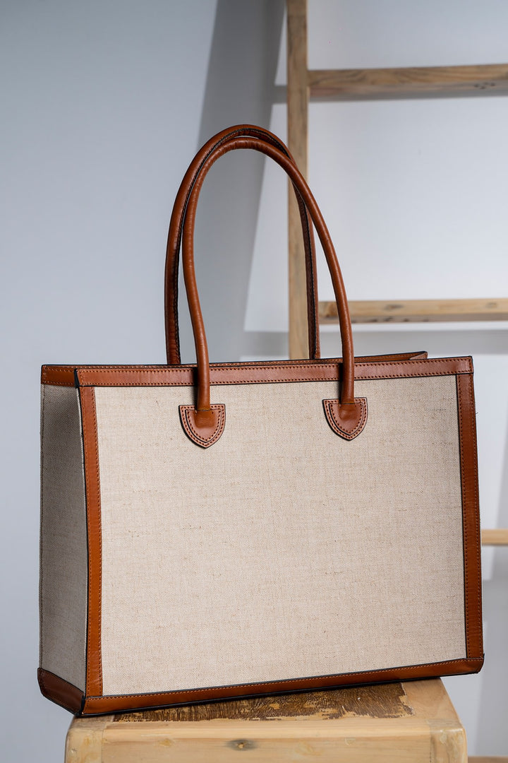Bora Book Tote - Natural