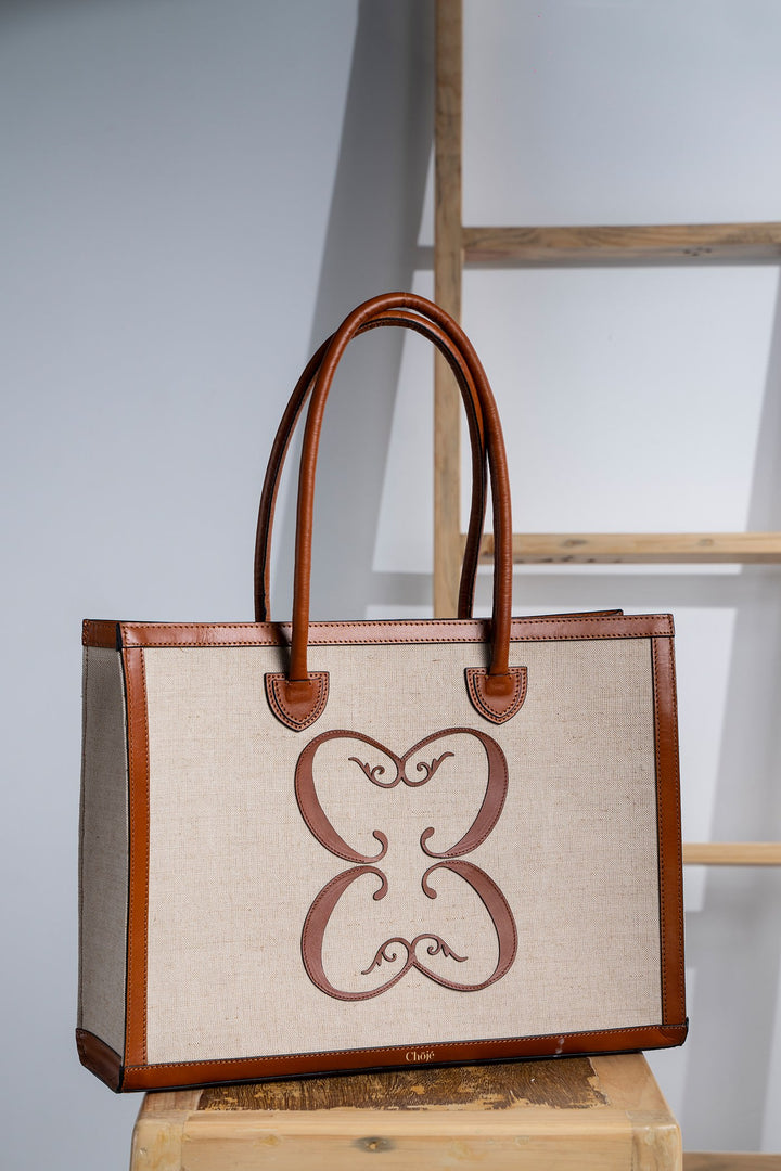 Bora Book Tote - Natural