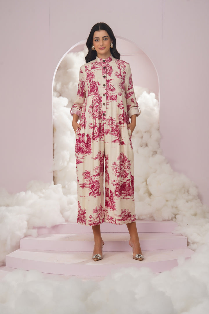 savana jumpsuit- pink