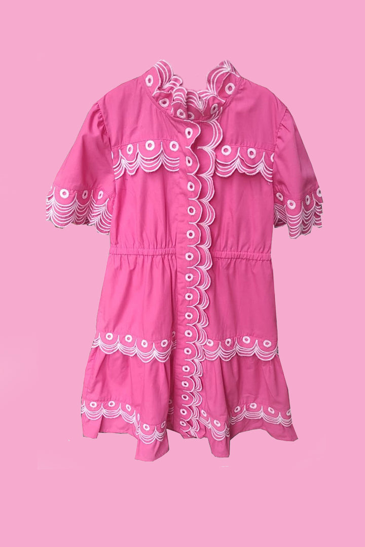 Dilly Dally Dress Kids - Bubblegum Pink
