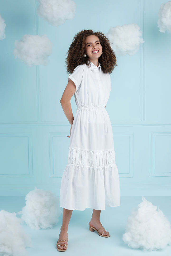 Lovin' It Dress- White