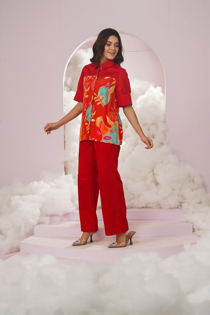 jasper top- red