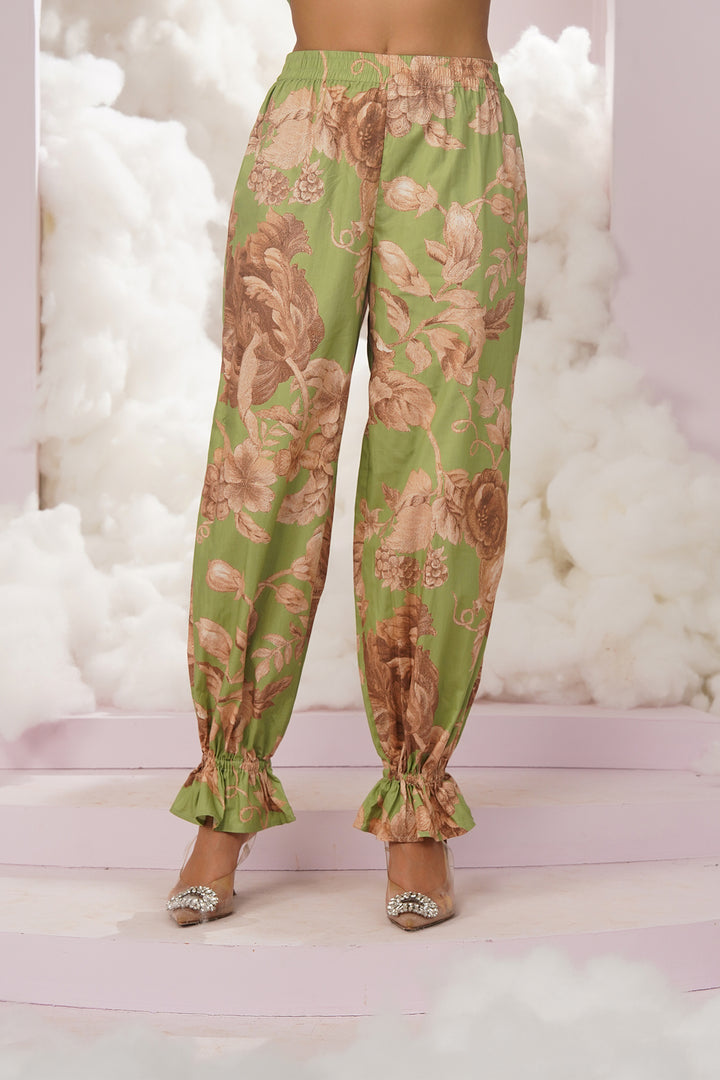 palm pants- green
