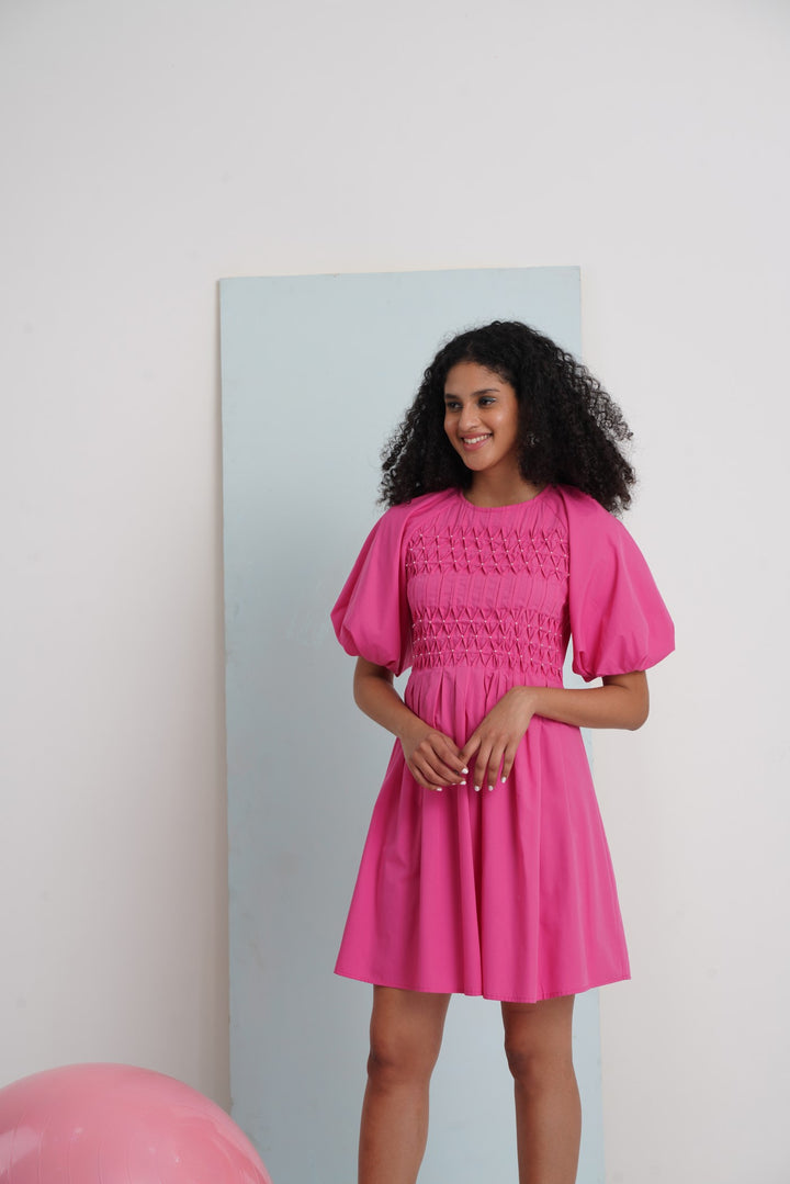 Feel Alive Dress- Bubble Gum Pink