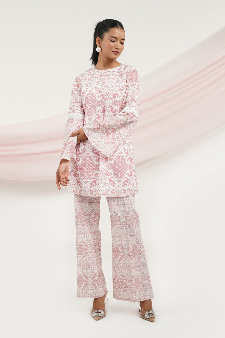 Lady Like Pants- Pink Lace