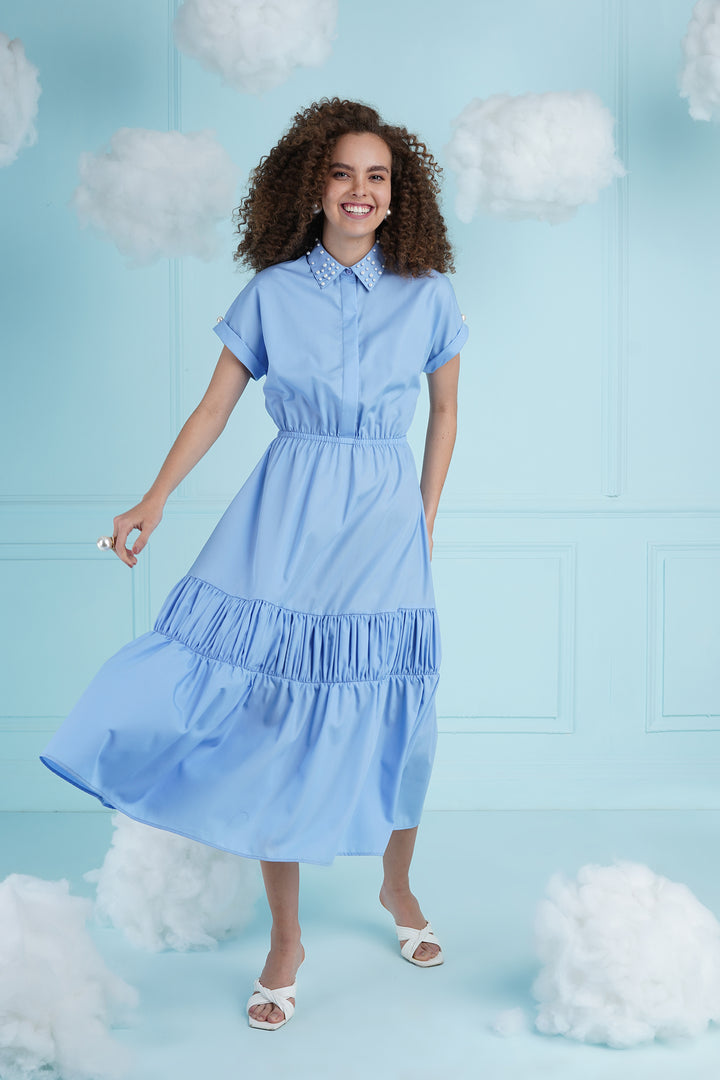 Lovin' It Dress- Blue