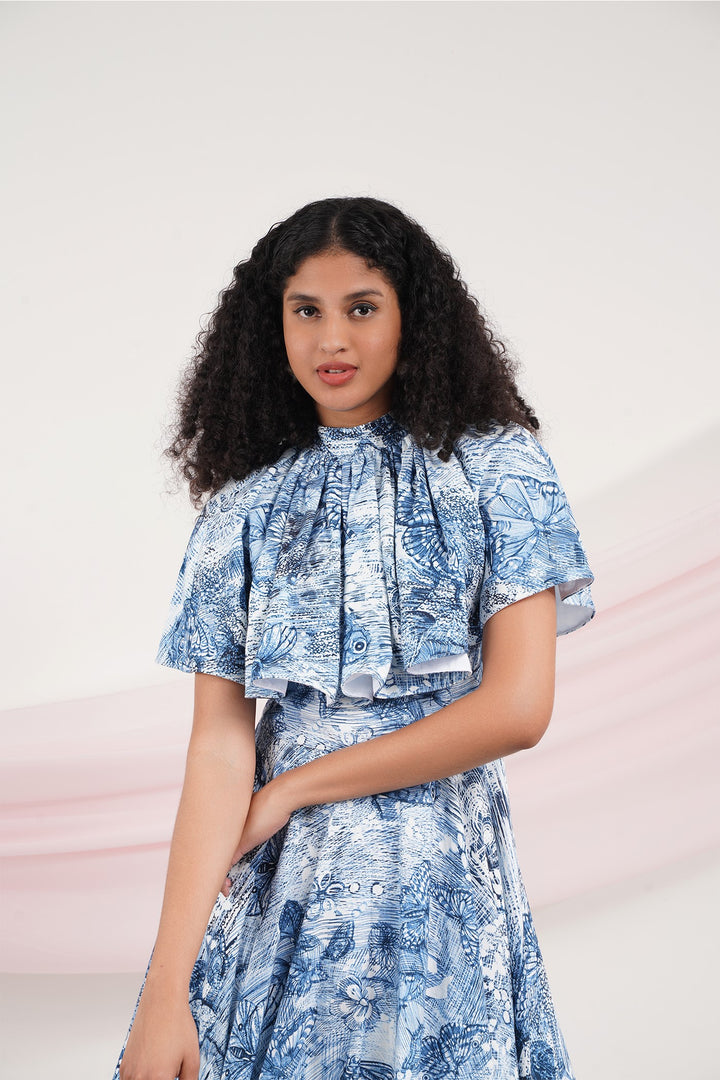 Marry Me Dress - Blue Butterfly