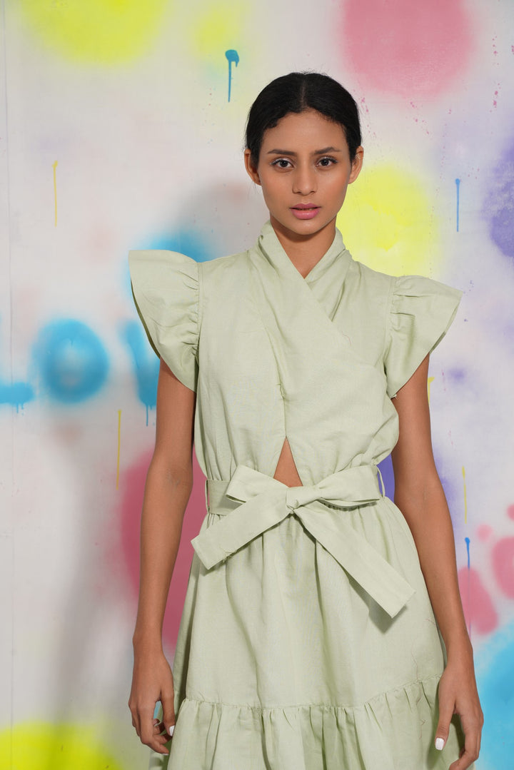 Hanging Out Dress- Pistachio