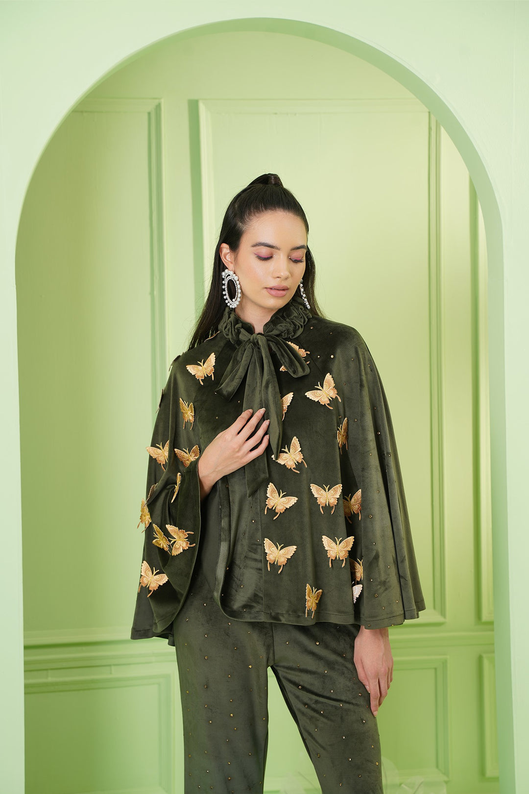 Ethi Cape - Olive Green