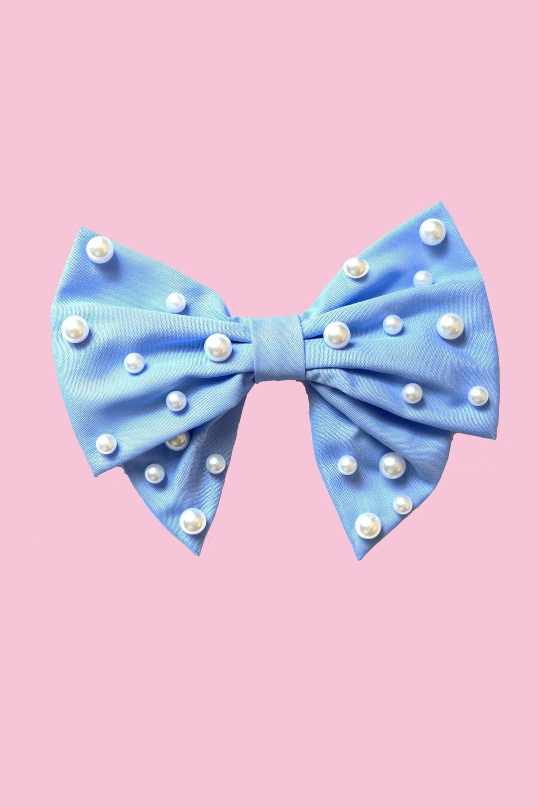Star Bow- Pearly- Blue