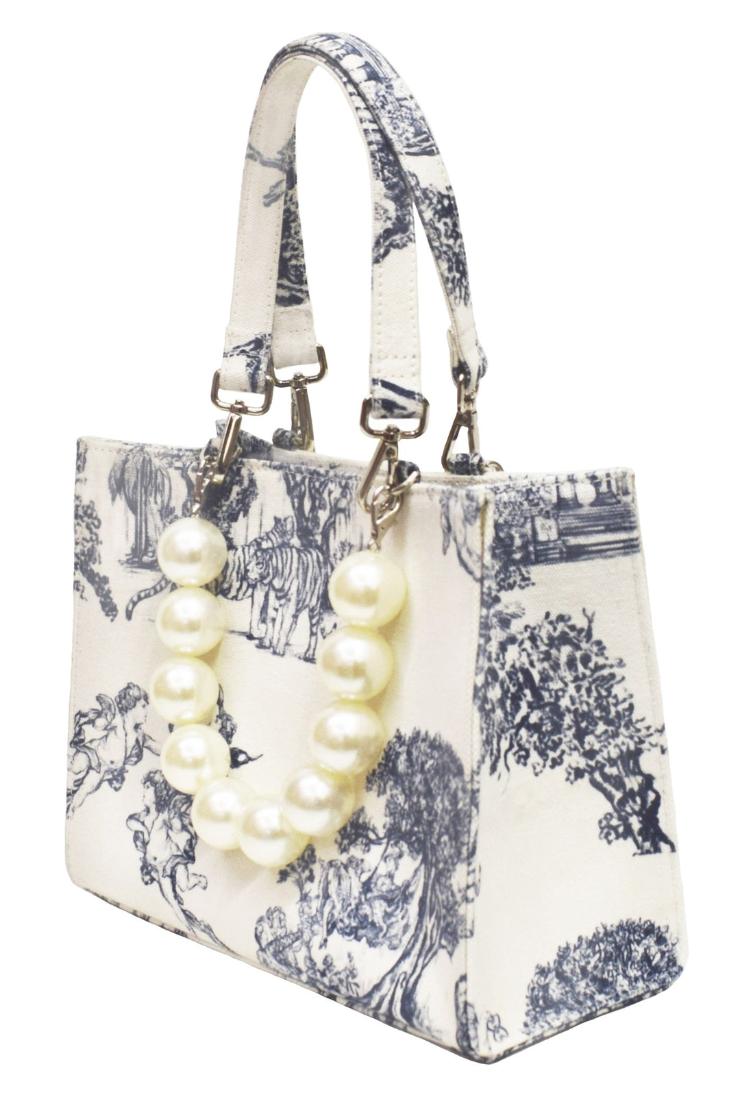 Choje Toile De Jouy Book Tote Bag - Small
