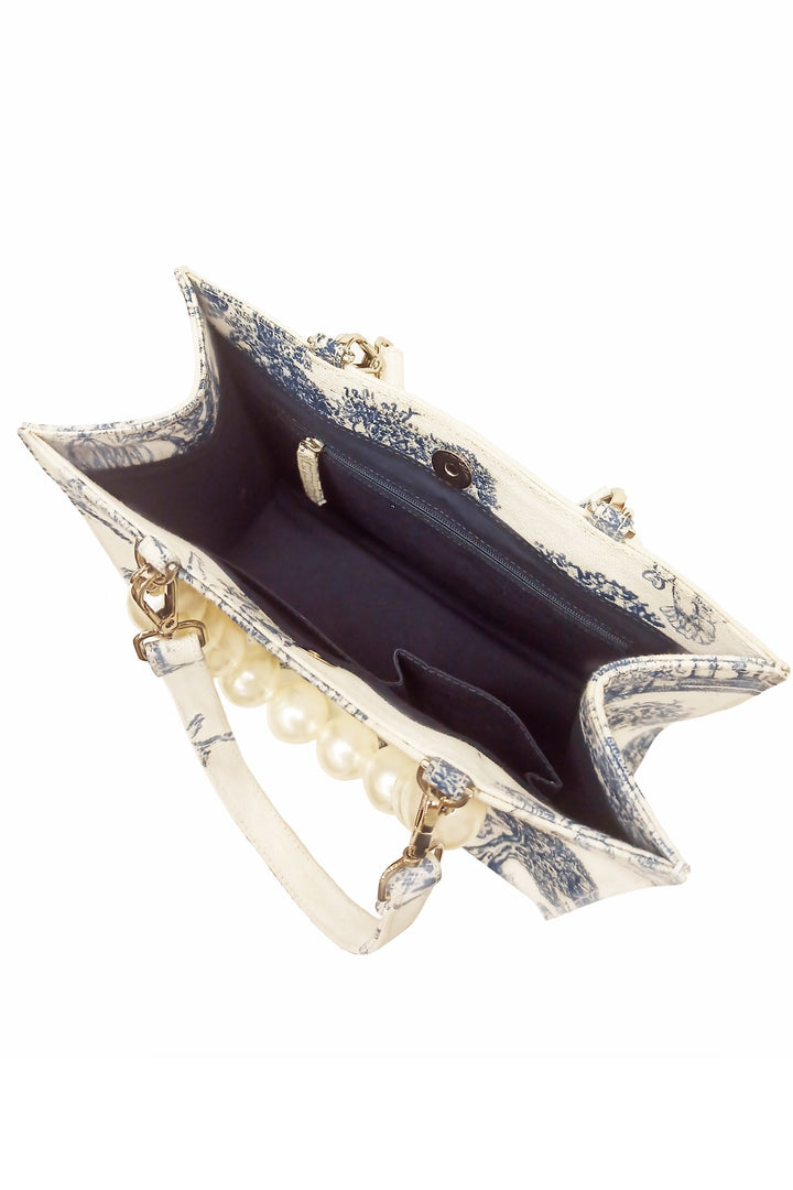 Choje Toile De Jouy Book Tote Bag - Medium