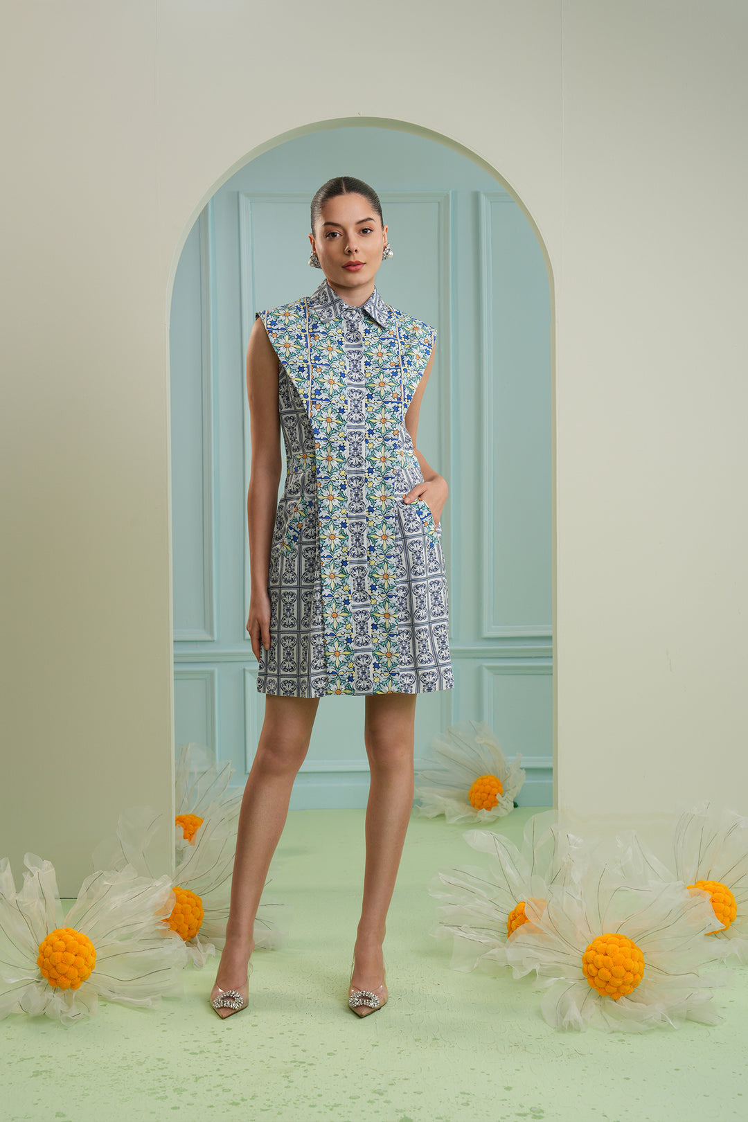 Azulik dress- mosaic