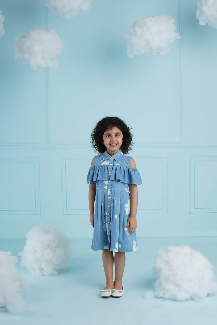 Cotton Candy Dress Blue- Kids