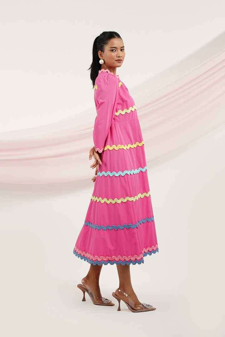 Shimara Dress- Bubblegum Pink