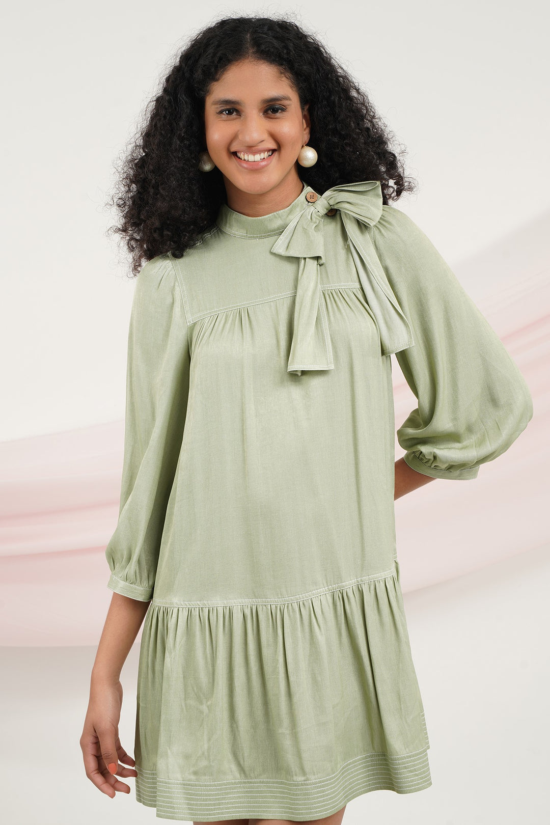 So In Love Dress - Pistachio