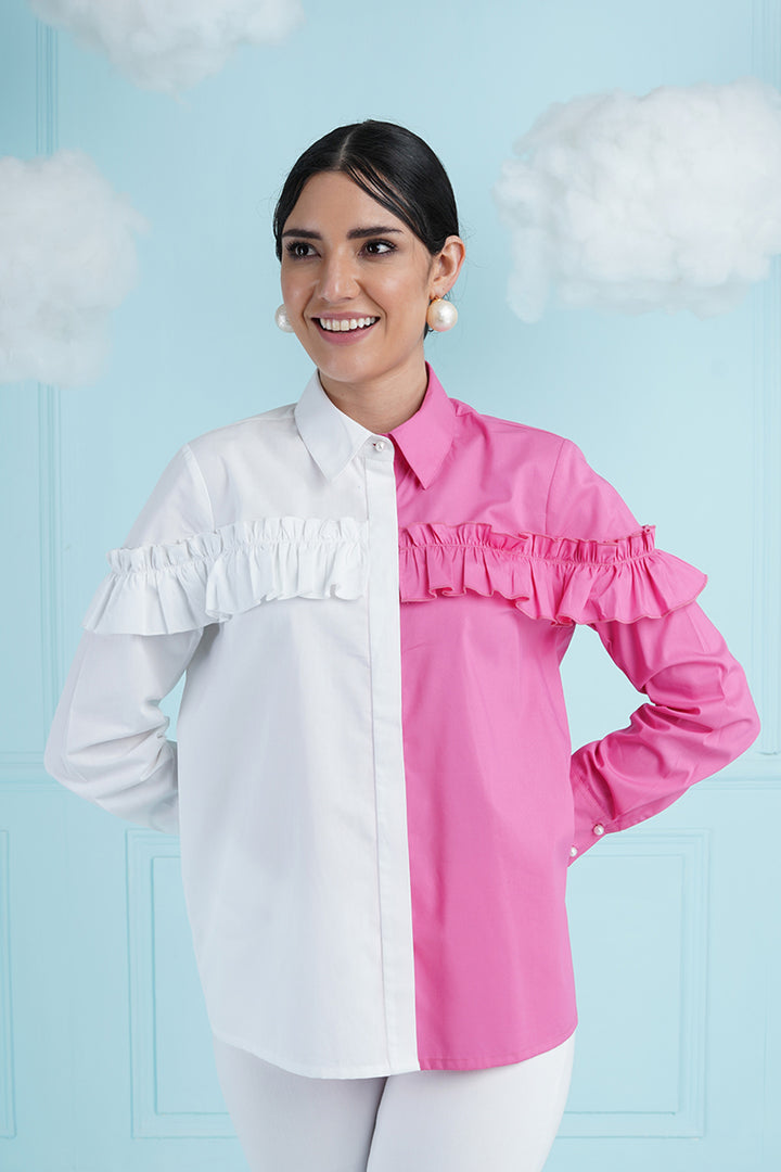 Tim Tim Top - Bubble Gum Pink And White