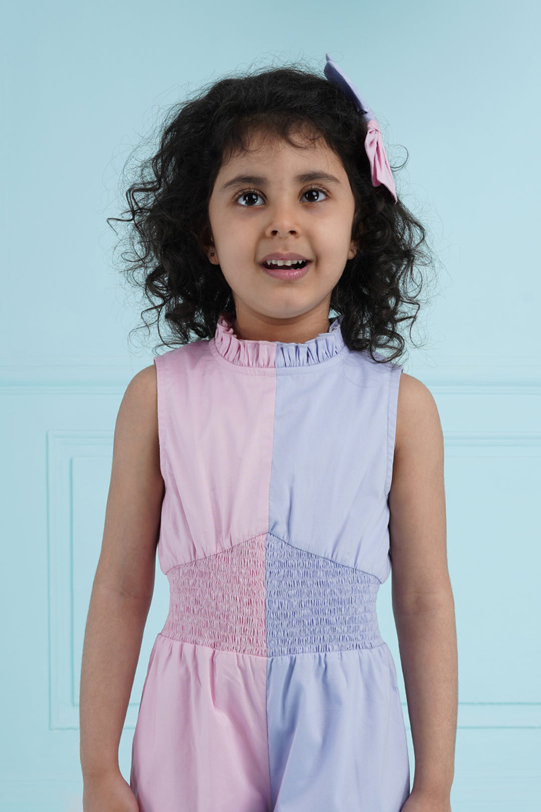 Sim Sim - Kids Jumpsuit- Baby Pink And Lilac