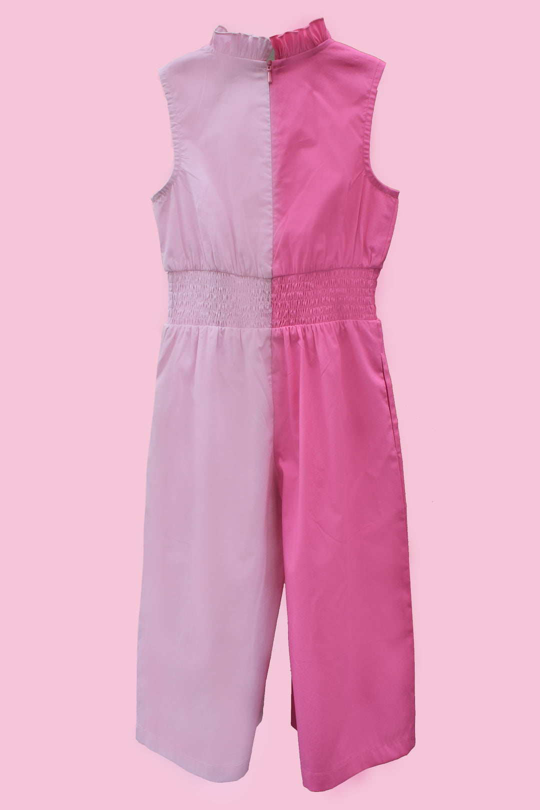 Sim Sim - Kids Jumpsuit- Bubble Gum Pink And Baby Pink