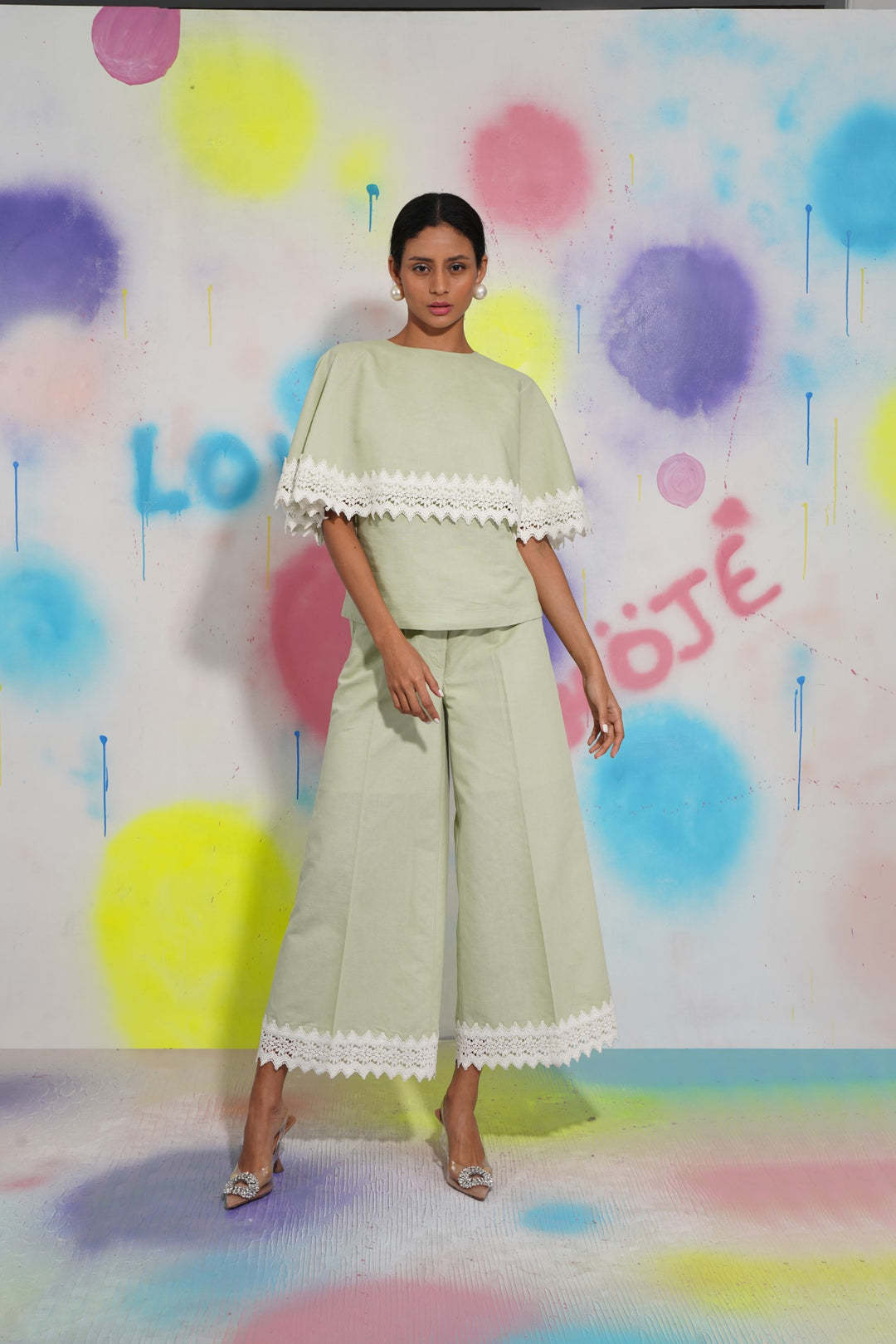 Paris Pants -Pistachio