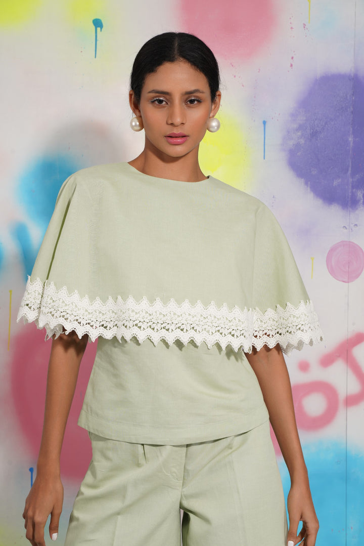 Paris Top -Pistachio