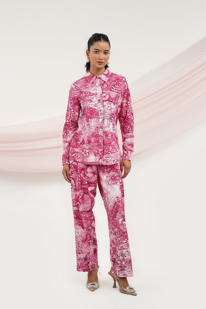 Wing It Pants- Pink Butterfly