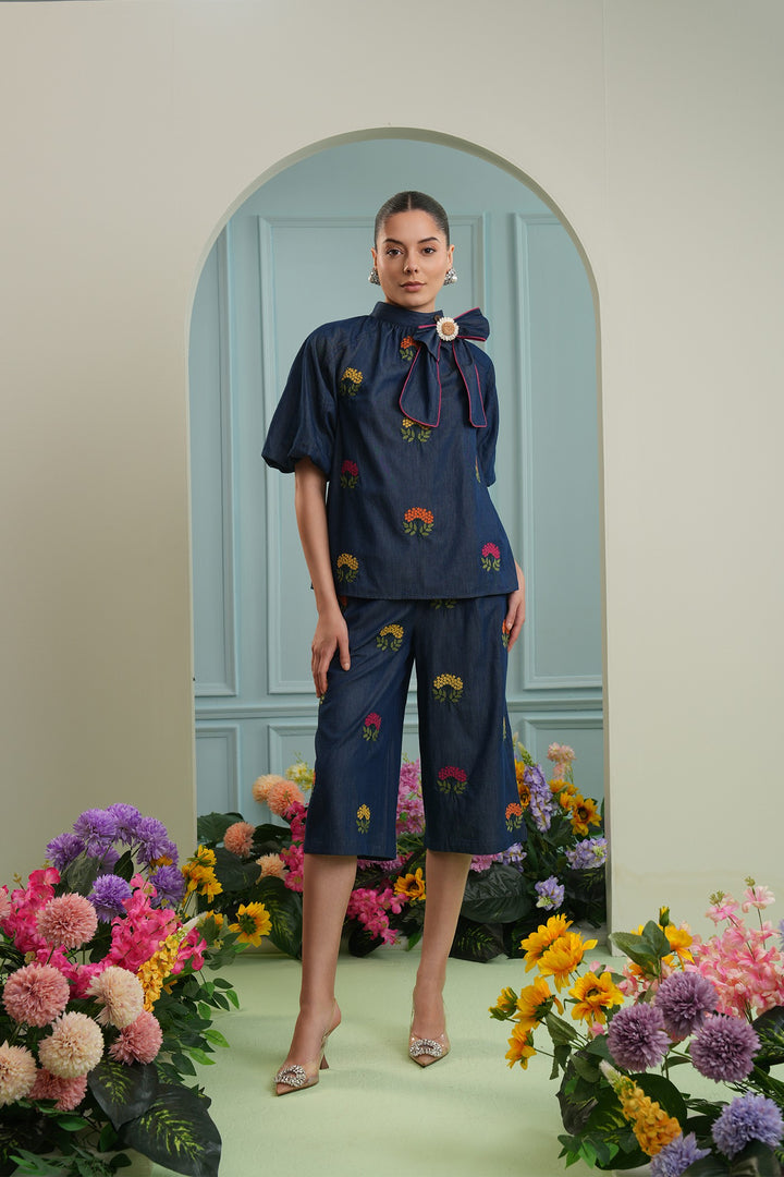 Killing it top- denim