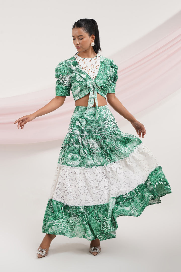 Zidagi Top - Butterfly Green