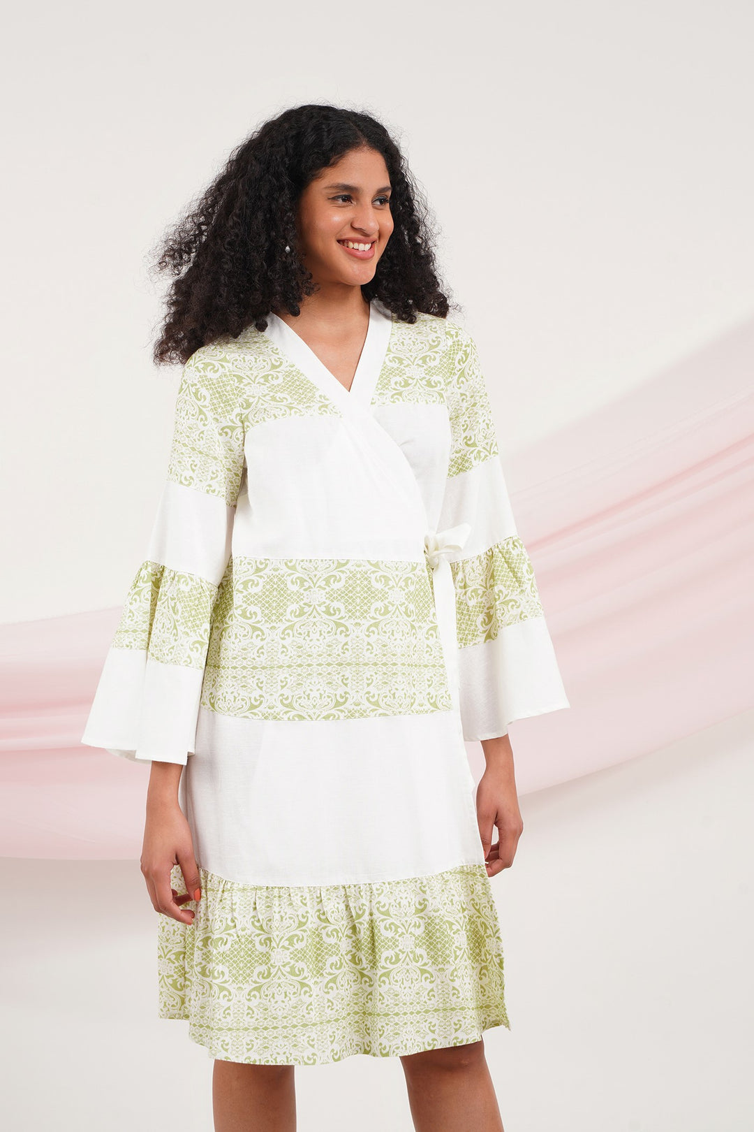 Zidy Dress - Green Lace