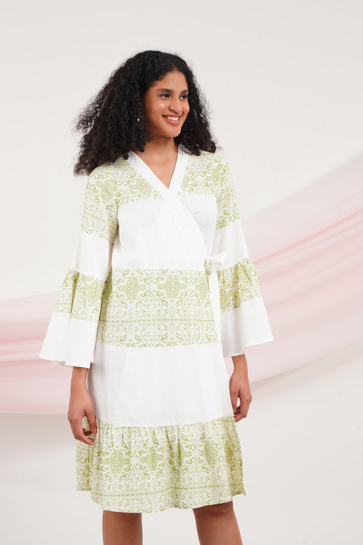 Zidy Dress - Green Lace