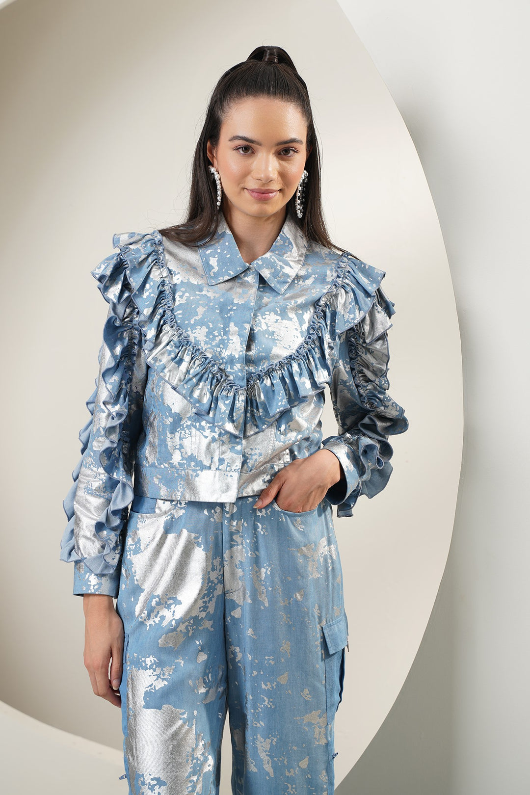 Galaxy Top- Sky Blue