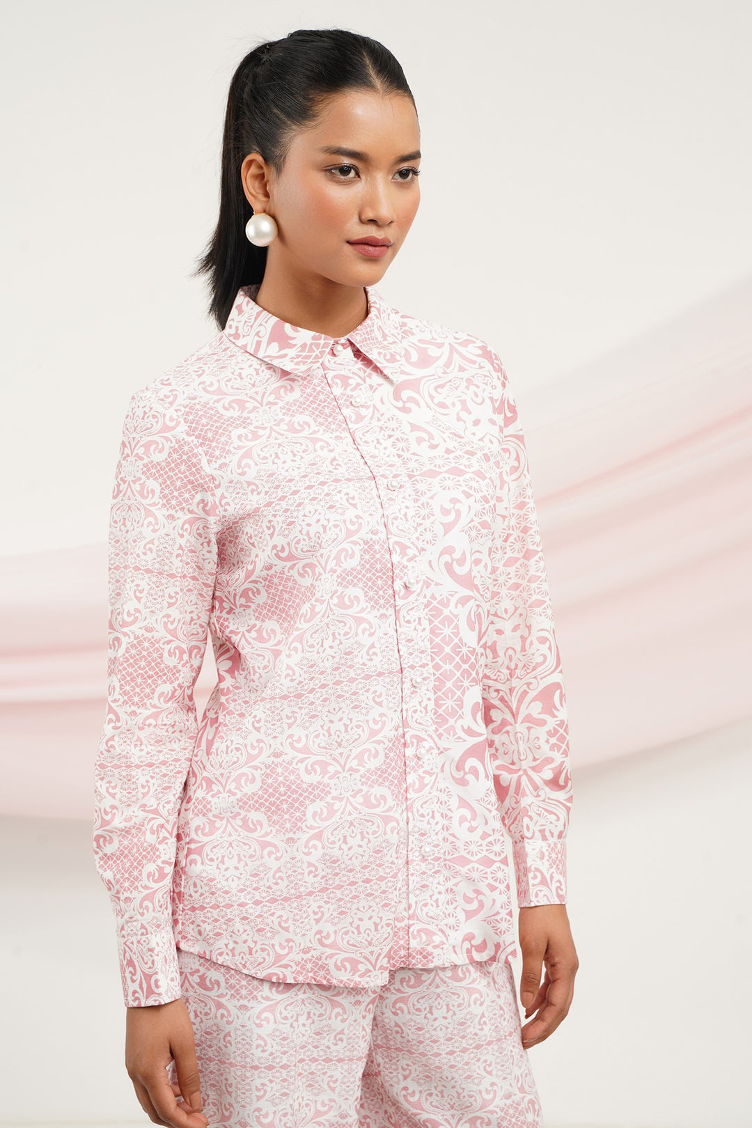 Wing It Top- Pink Lace