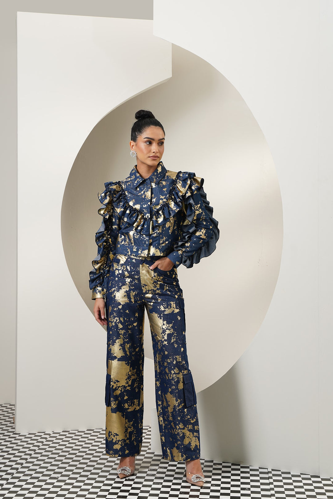 Galaxy Top- Navy Blue