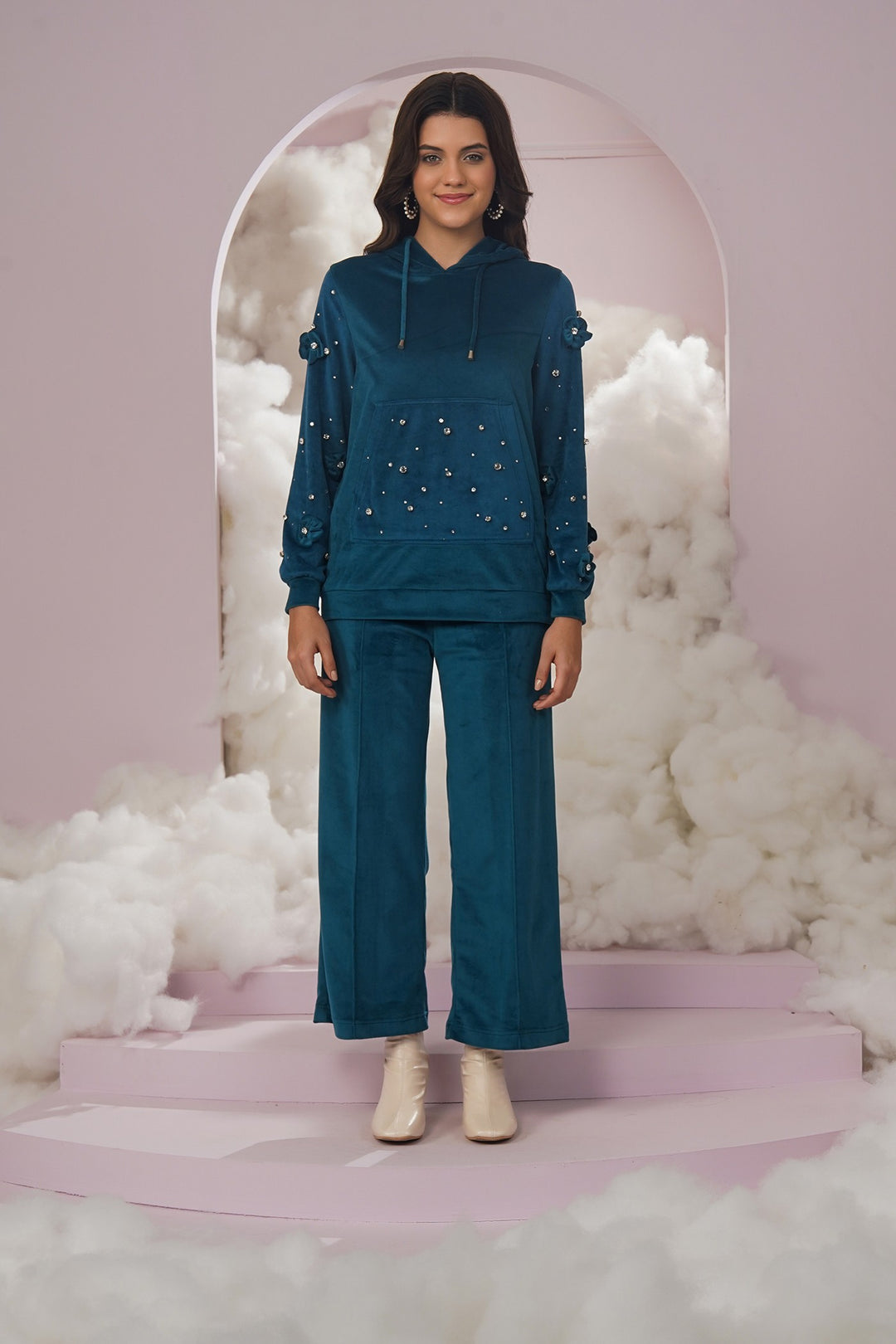 cozy up pants - teal