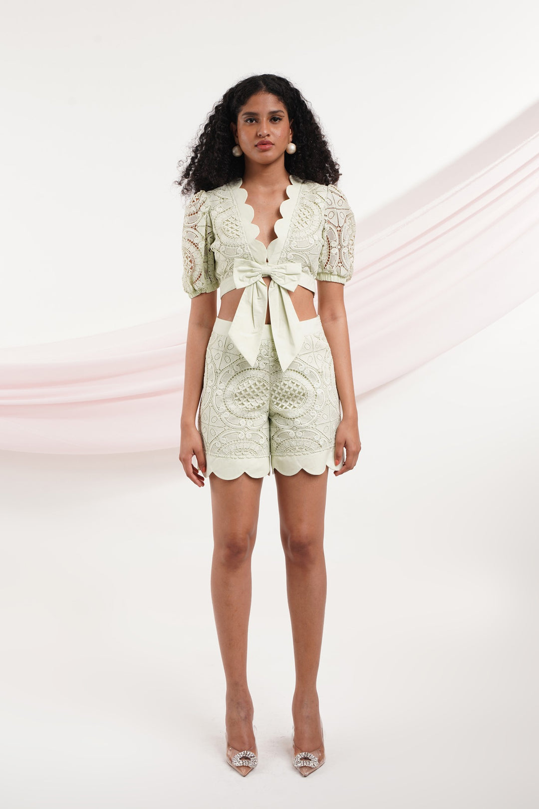 Call Me Babe Shorts - Lime Green