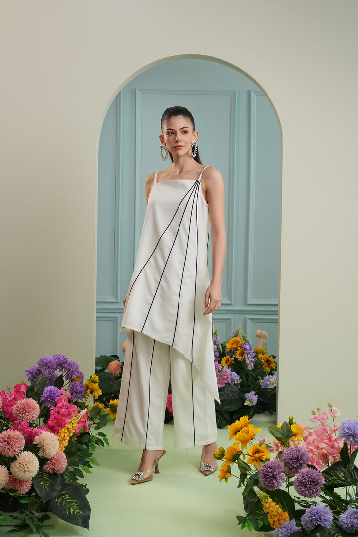 Tapas pants - white and black